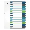 DURABLE 679627 A4+ indice in polipropilene bianco, multicolore, verticale, 0,27 mm, perforazione universale 11 fori