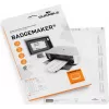 DURABLE BADGEMAKER etichette inserto 30 x 65 mm, bianco, 100 inserti (20 fogli da 5) 142302