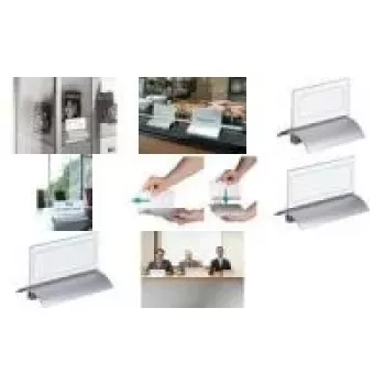 DURABLE PRESENTER DE LUXE Portanome da tavolo A4 orizzontale 105x297 mm trasparente 820319
