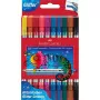 FABER-CASTELL Pennarelli a doppia punta glitter, 10 colori diversi, lavabili, punte 3-5 mm e 1 mm 151107