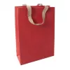SIGEL Red Coco Grande sacchetto regalo, carta di fibra di iuta, rosso, 1 pezzo (ET010)
