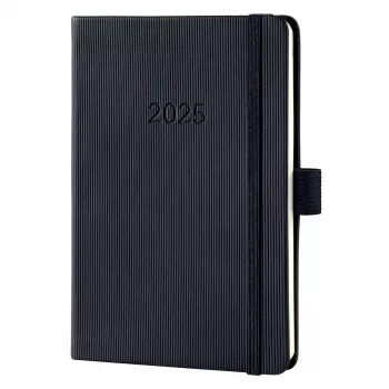 SIGEL Conceptum 2025 Agenda tascabile A6 nero (C2513)