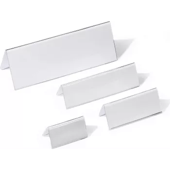 DURABLE Portanome da tavolo con targhetta in acrilico 61/122x150 mm, 10 pezzi 803319