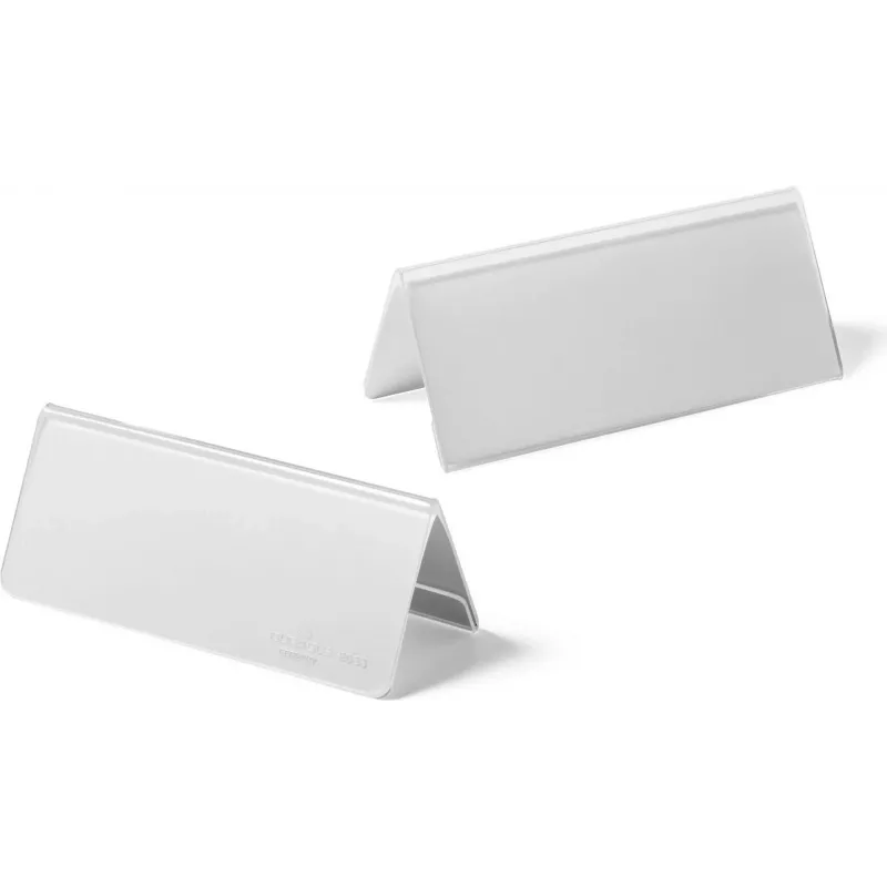 DURABLE Portanome da tavolo con targhetta in acrilico 61/122x150 mm, 10 pezzi 803319
