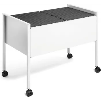 DURABLE Carrello portafascicoli sospesi ECONOMY DUO 100 A4, grigio chiaro 308210