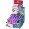 FABER-CASTELL Temperino doppio Box Dino/Unicorno, display con contenitore trucioli per una tempera facile e pulita, 18 pezzi (183551)