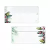 Sigel DU177 Christmas Garland Busta DIN lungo (DL, 110 x 220 mm), senza finestra, bianco/verde, 90 g/m², 50 pz