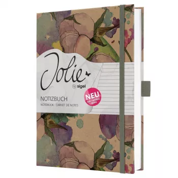 SIGEL Jolie Pure Cottonflowers Quaderno A5 a righe Hardcover 176 pagine bianco 100gsm JN855