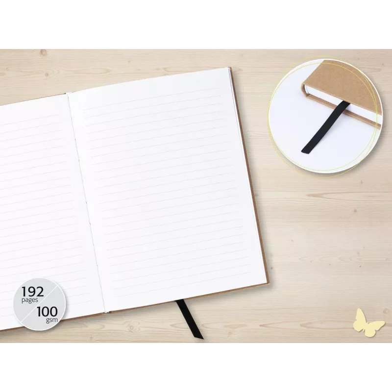 SIGEL Jolie Pure Cottonflowers Quaderno A5 a righe Hardcover 176 pagine bianco 100gsm JN855