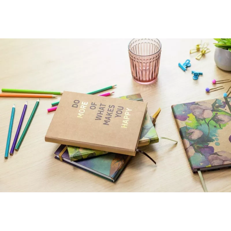 SIGEL Jolie Pure Cottonflowers Quaderno A5 a righe Hardcover 176 pagine bianco 100gsm JN855
