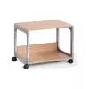DURABLE SYSTEM 48 Carrello di servizio multifunzione, 3 ripiani, grigio chiaro, 600 x 480 x 900 mm, portata totale 120 kg 3710124