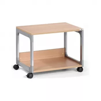 DURABLE SYSTEM 48 Carrello di servizio multifunzione, 3 ripiani, grigio chiaro, 600 x 480 x 900 mm, portata totale 120 kg 3710124