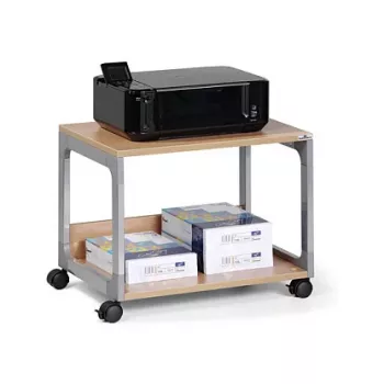 DURABLE SYSTEM 48 Carrello di servizio multifunzione, 3 ripiani, grigio chiaro, 600 x 480 x 900 mm, portata totale 120 kg 3710124