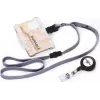 DURABLE Portabadge con clip girevole, trasparente, per 1 tessera, confezione da 25 811819