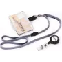 DURABLE Portabadge con clip girevole, trasparente, per 1 tessera, confezione da 25 811819