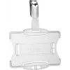 DURABLE Portabadge con clip girevole, trasparente, per 1 tessera, confezione da 25 811819