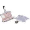 DURABLE Portabadge con clip girevole, trasparente, per 1 tessera, confezione da 25 811819