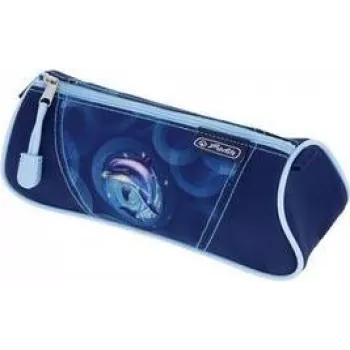 HERLITZ Dolphin Ride astuccio portapenne triangolare, poliestere, zip, 1 scomparto 400205918