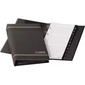 DURABLE TELINDEX rubrica telefonica ad anelli 145x255 mm, nero 237558
