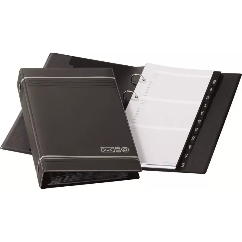 DURABLE TELINDEX rubrica telefonica ad anelli 145x255 mm, nero 237558