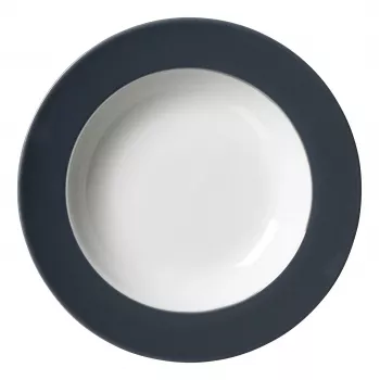 Ritzenhoff & Breker Doppio antracite piatto fondo 220 mm porcellana, set da 6 430219