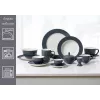 Ritzenhoff & Breker Doppio antracite piatto fondo 220 mm porcellana, set da 6 430219