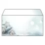 SIGEL Snow Star carta decorativa DL 110 x 220 mm 80 g/m² blu/bianco DU312