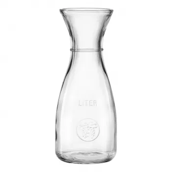 Ritzenhoff & Breker Bordeaux caraffa in vetro 1L, vetro calce-soda, lavabile in lavastoviglie, linea di riempimento - confezione da 6 818963