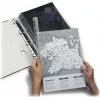 DURABLE A4 strisce di rilegatura 6 mm con strisce di archiviazione, 50 pezzi, trasparente 290419