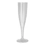 PAPSTAR bicchiere per spumante riutilizzabile in PP, 0,1 L, traslucido, confezione da 10, diametro 48 mm, altezza 201 mm (89729)