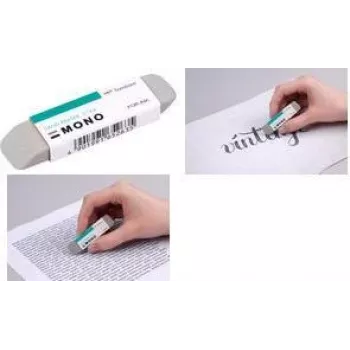Tombow MONO Sand gomma per inchiostro, grigio, gomma naturale con microparticelle di sabbia, 1 pezzo (ES-512B)
