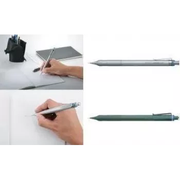 Tombow MONO graph fine matita meccanica 0,5 mm, argento, tubo guida 4 mm SH-MGF04