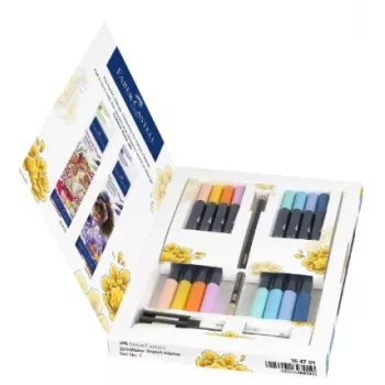 Faber-Castell Goldfaber Sketch Marker set Romantic Manga (6 marker a doppia punta a base alcolica) 164701
