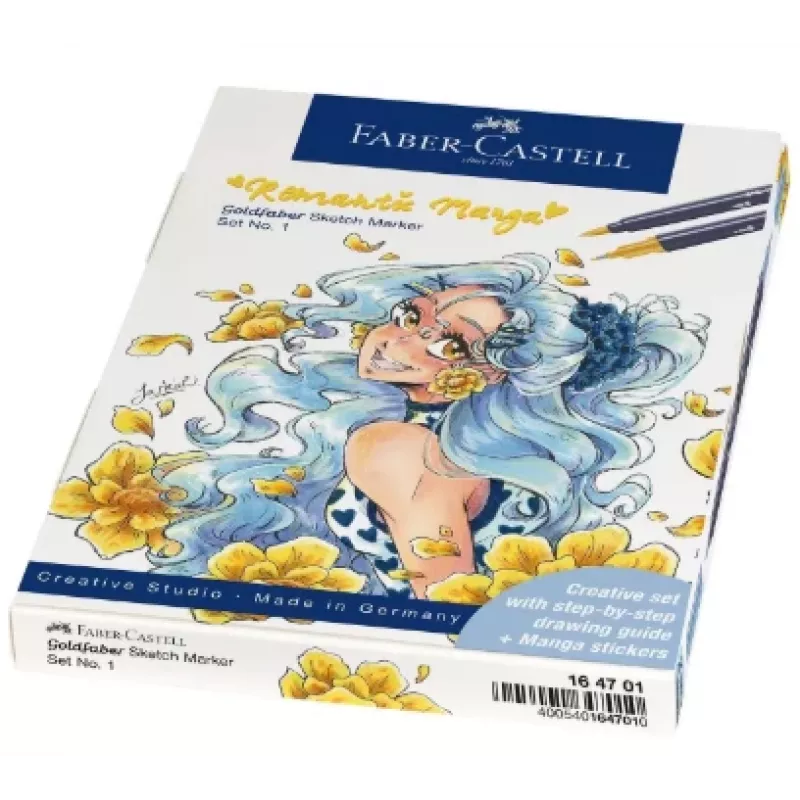 Faber-Castell Goldfaber Sketch Marker set Romantic Manga (6 marker a doppia punta a base alcolica) 164701