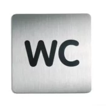 DURABLE PICTO cartello pittogramma WC 150x150 mm autoadesivo acrilico 495723