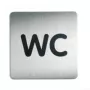 DURABLE PICTO cartello pittogramma WC 150x150 mm autoadesivo acrilico 495723