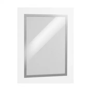 DURABLE DURAFRAME A3 cornice informativa autoadesiva, argento, confezione da 2 487323