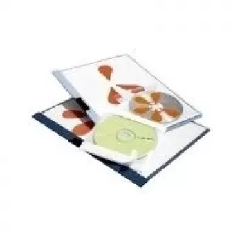 Durable CD/DVD FIX tasche autoadesive per CD, trasparenti, 10 pezzi