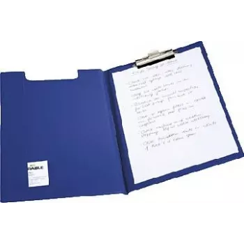 DURABLE cartella con clip STANDARD, DIN A4, blu scuro, film morbido con rinforzo in cartone 2357-07