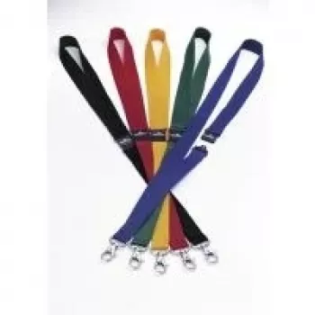 DURABLE cinturino portabadge in tessuto 20 con moschettone, giallo, confezione da 10 (813704)