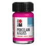 Marabu colore per porcellana e vetro, brillante, lampone, 15 ml 11150039131