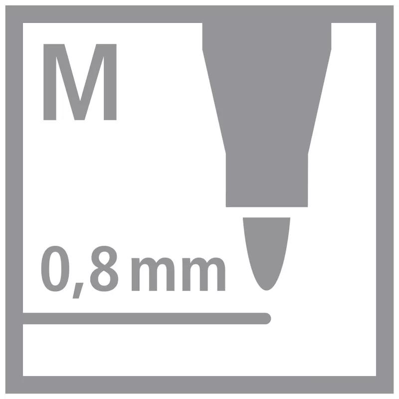 STABILO Fineliner dr!ver, medium, verde, inchiostro a base d'acqua cancellabile e inodore, 1 pezzo (1089/36)