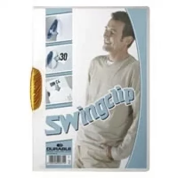 DURABLE SWINGCLIP® 30 A4 cartella a clip trasparente, capacità 30 fogli, confezione da 25 226009