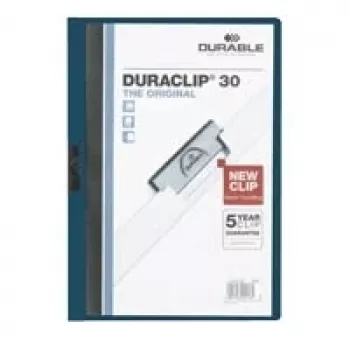 DURABLE DURACLIP 30 A4 raccoglitore a clip nero (confezione da 25) 220028