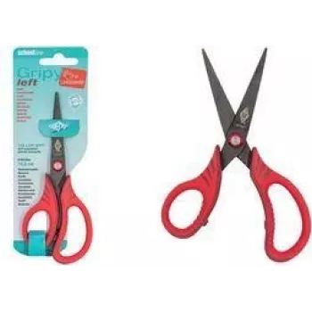 WEDO Gripy forbici per bricolage per mancini, punta appuntita, 145 mm, rosso 771671