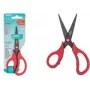WEDO Gripy forbici per bricolage per mancini, punta appuntita, 145 mm, rosso 771671