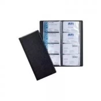 DURABLE VISIFIX® 192 album portabiglietti effetto pelle, nero, 192 biglietti 240201