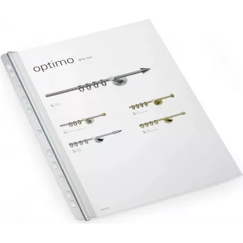 DURABLE A4 barrette fermafogli 3mm con striscia per archivio, confezione da 50 290219