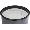 DURABLE Cestino portarifiuti in metallo 17L rotondo con posacenere, nero 333001