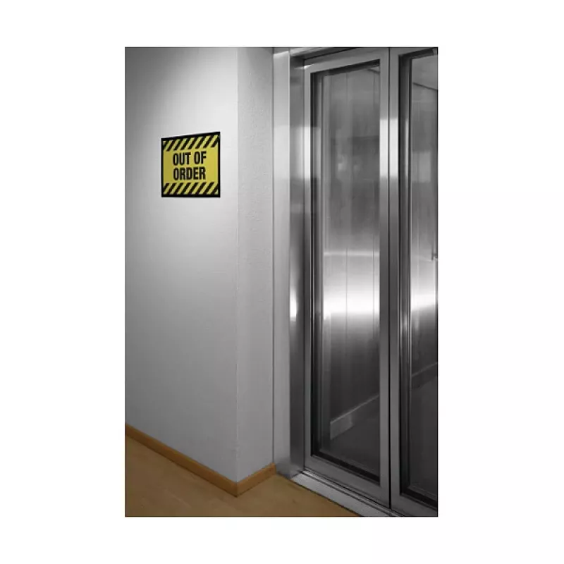 DURABLE DURAFRAME WALLPAPER A3 cornice informativa, nera, autoadesiva, chiusura magnetica 484401